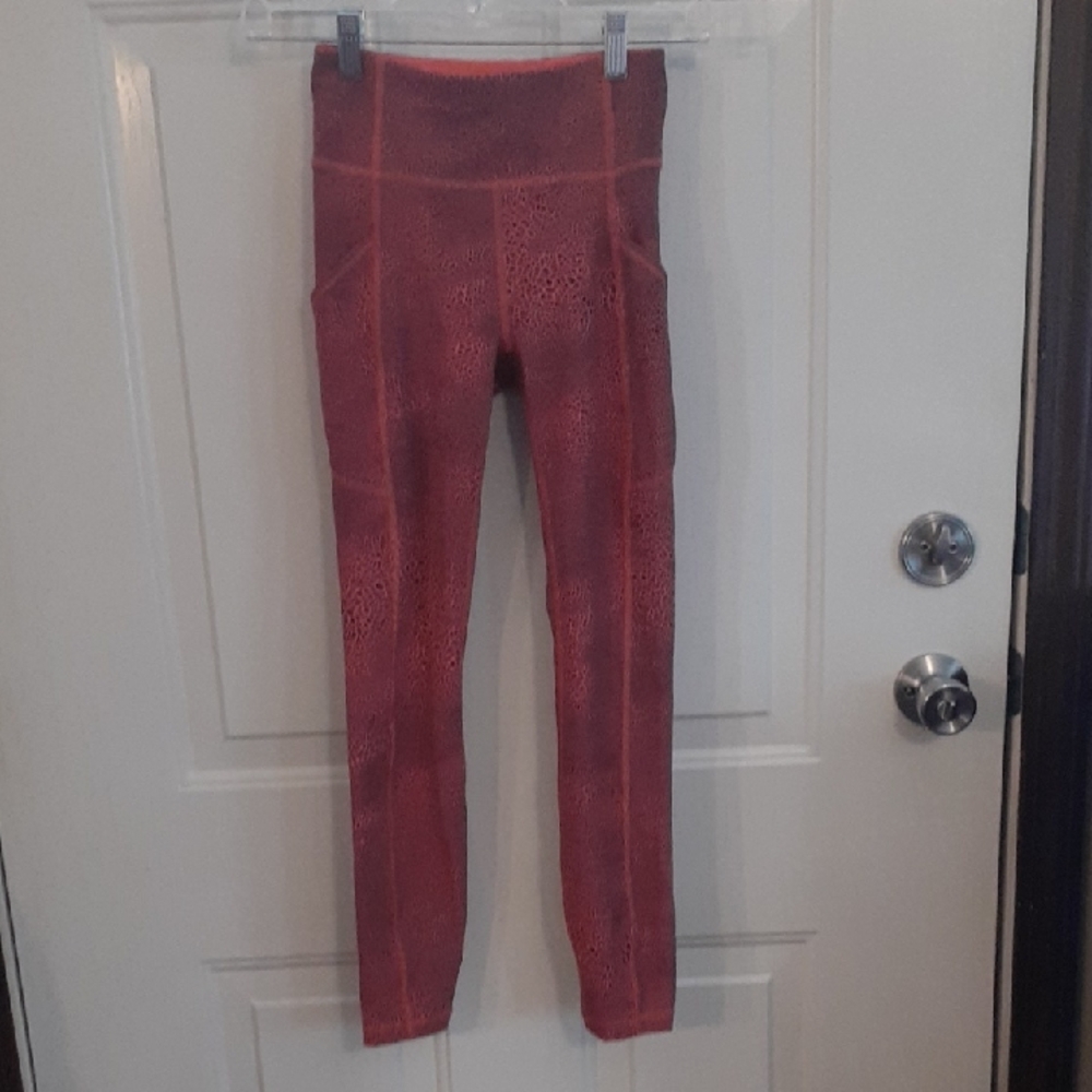 Lu Lu Lemon Patterned Leggings Size 2
